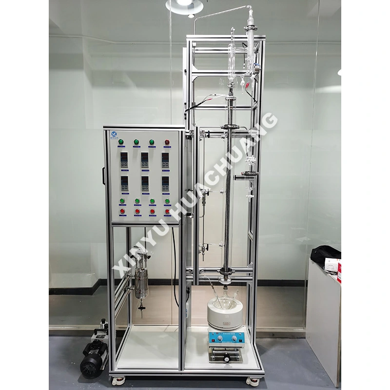 Continuous Glass Distillation Column Unit