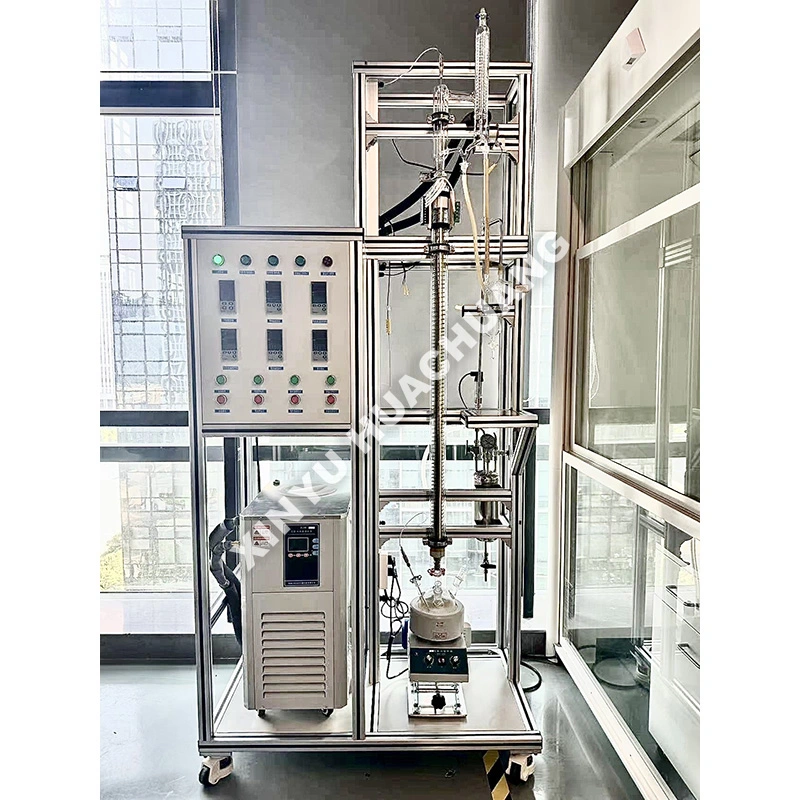Continuous Glass Distillation Column Unit